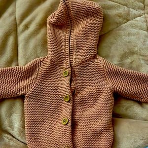 Knitted baby coat